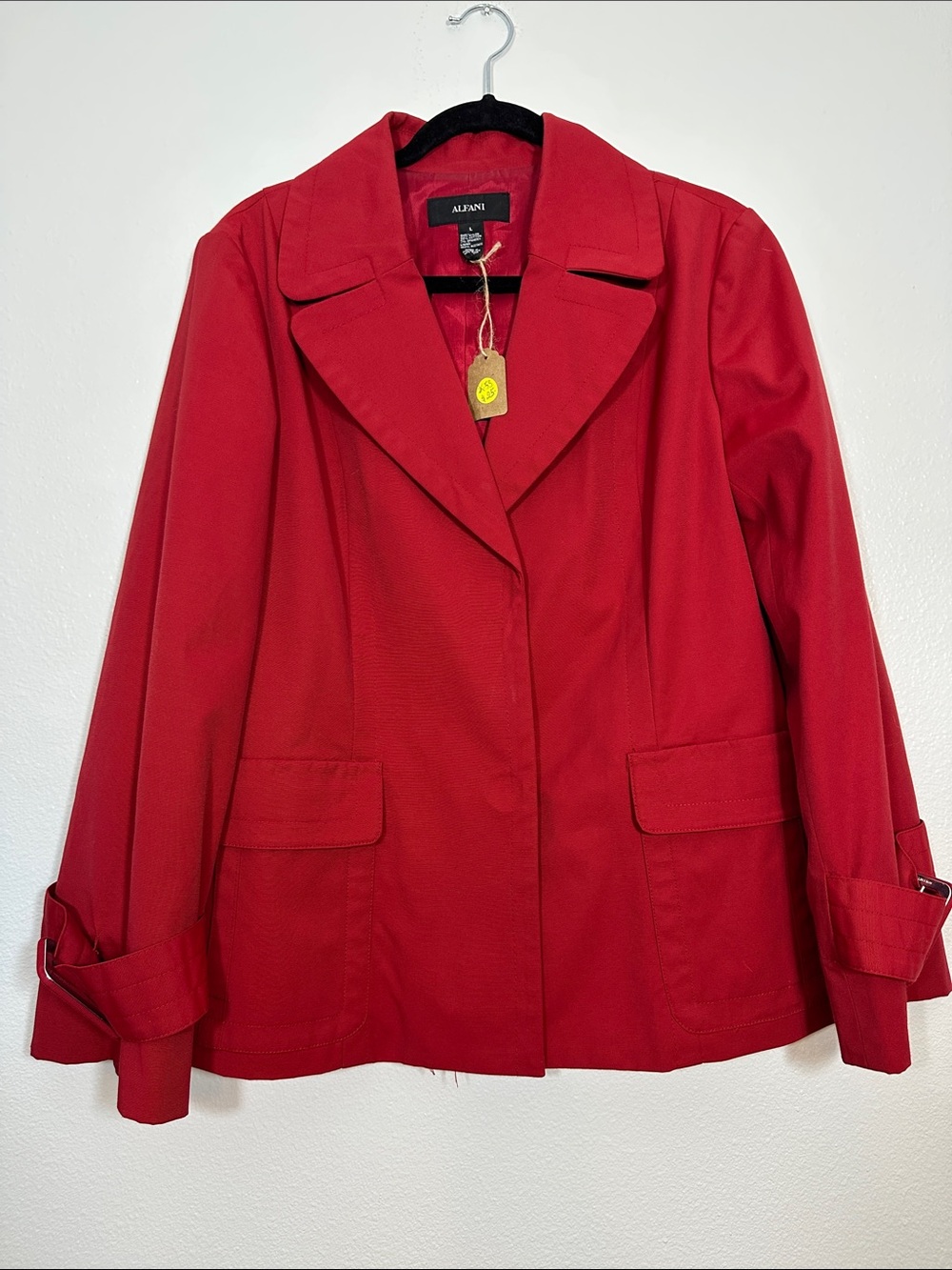 Alfani Women's Red Notch-Collar Blazer
